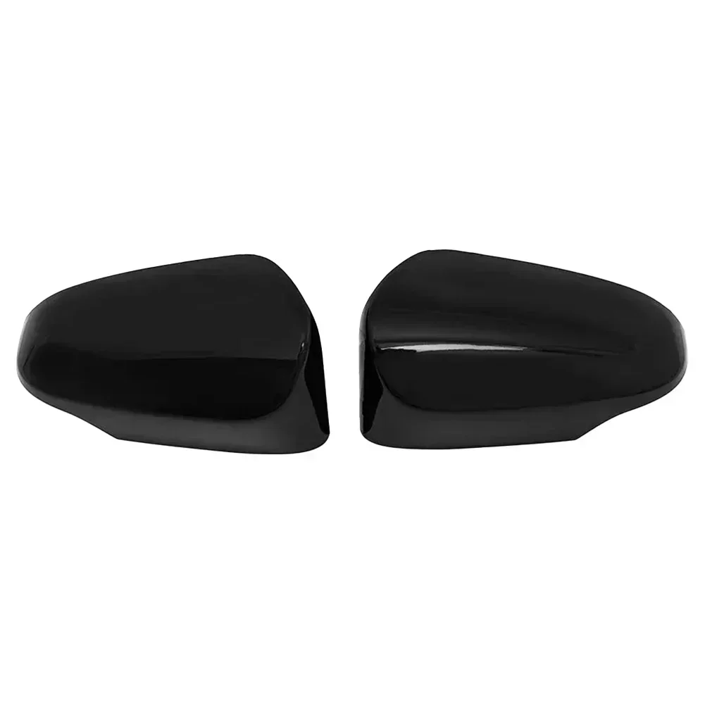 2pcs Car Black Rear View Side Mirror Cover Cap Replace Parts For Toyota For Yaris 2012 2013 2014 2015 2016 2017 2018 2019 2020