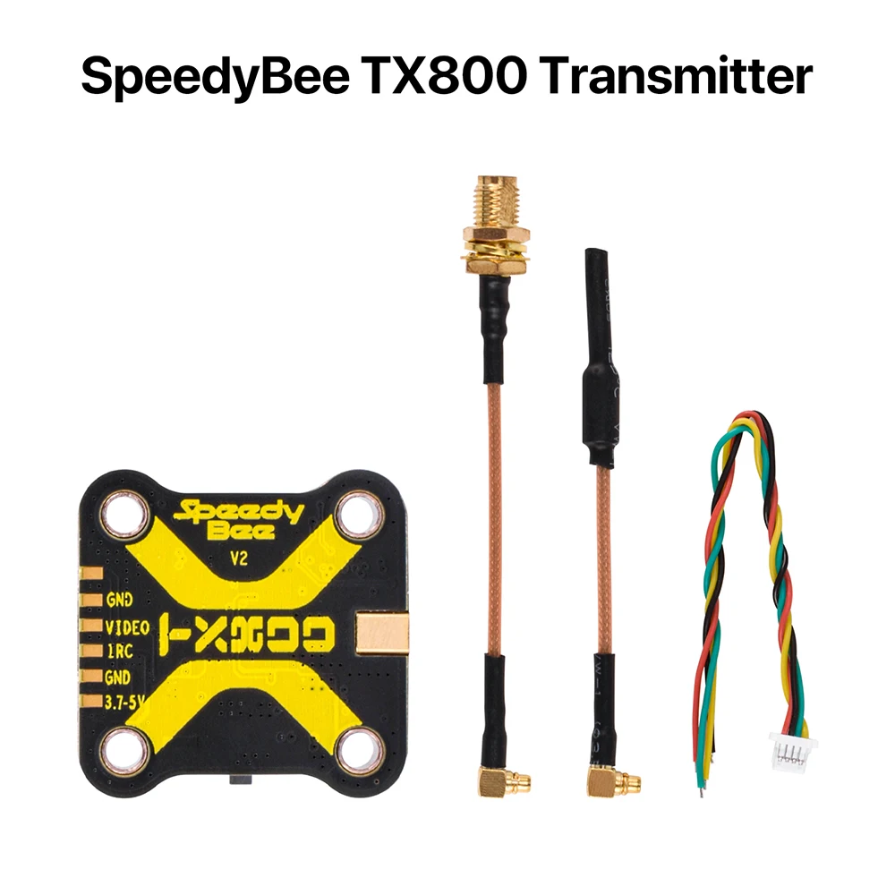 SpeedyBee TX800 Video Transmitter FPV VTX 48CH with 5.8G Antenna For RC FPV Racing Drone