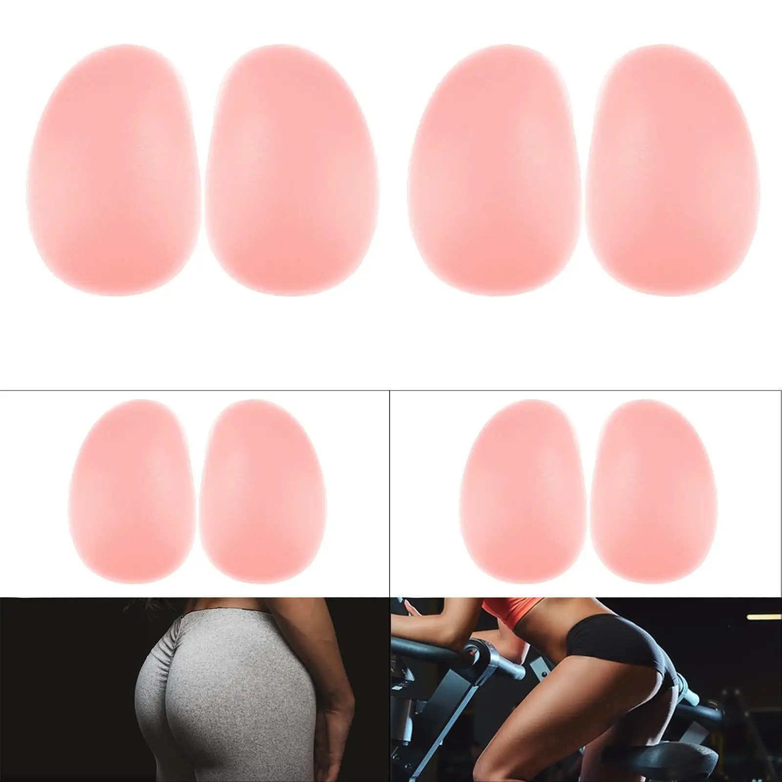 2Pcs Silicone Hip Pads for Enhanced Protection During Ski Activities