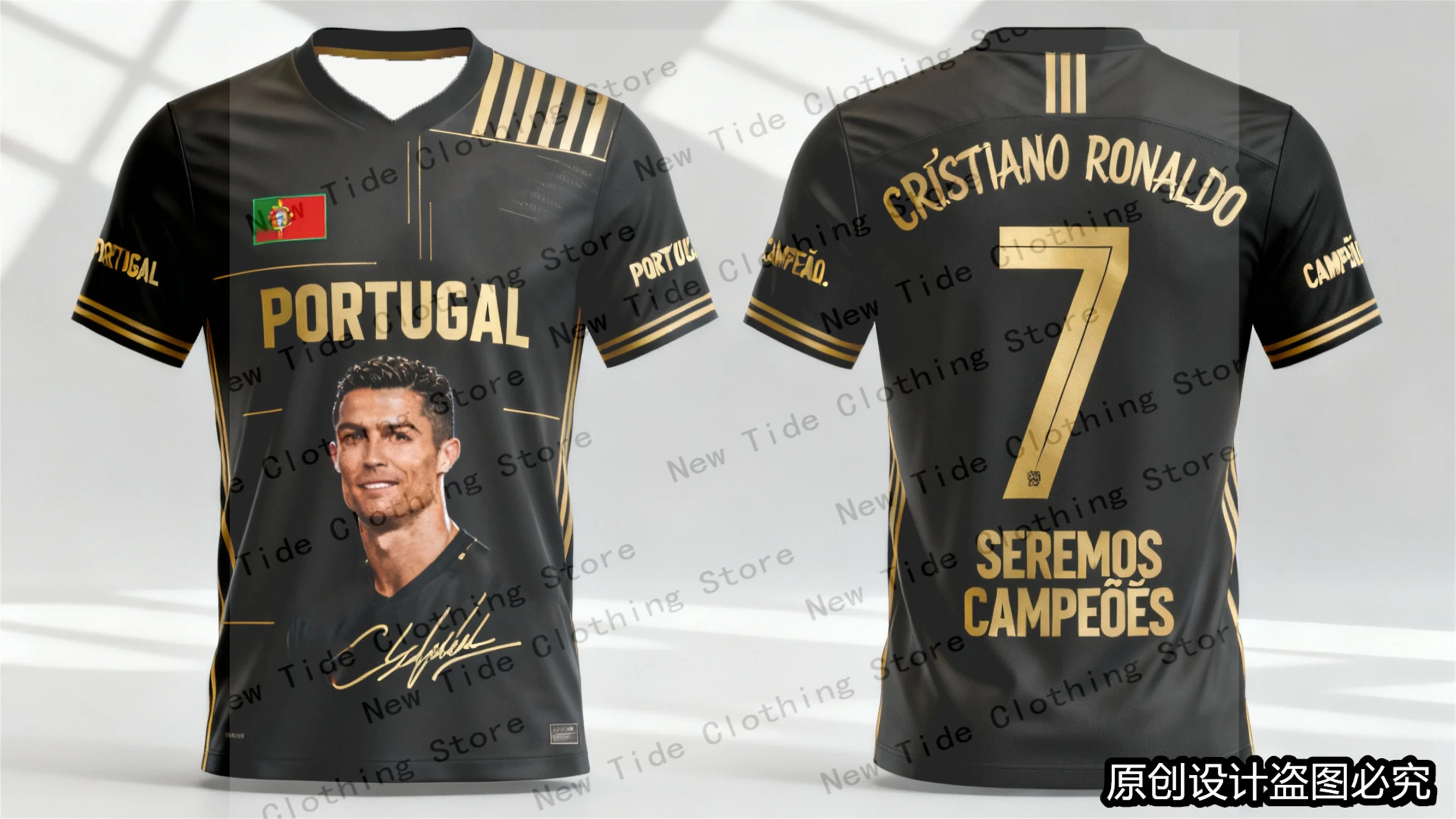 2026 تصميم حصري من الجيرسيه التذكارية والقميص للرجال المشجعين - إصدار خاص CR7 مجموعة معدات مروحة كرة القدم 1 #4