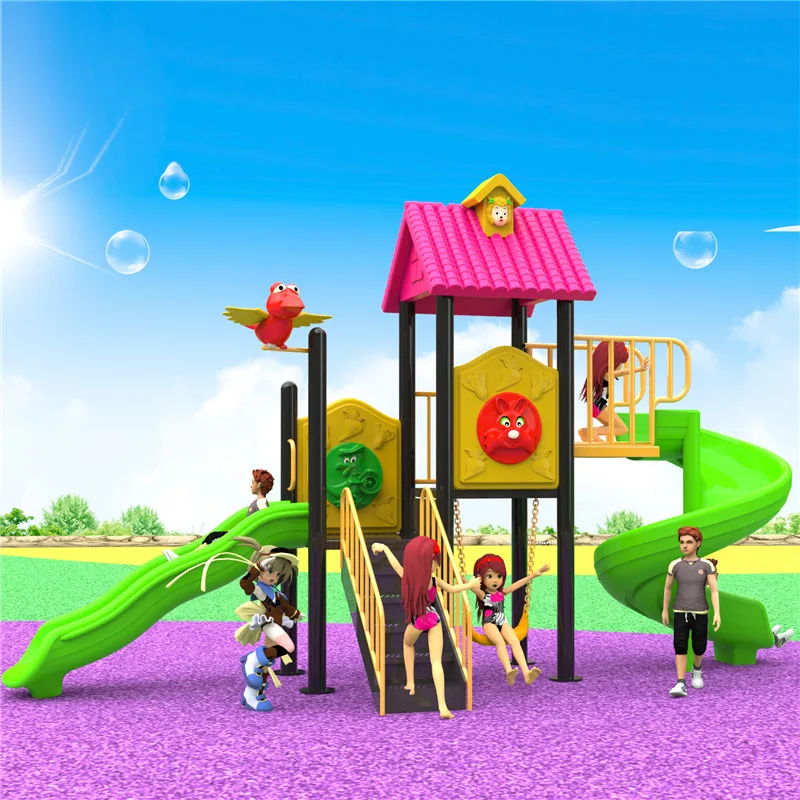 2027 Durable Outdoor HDPE Combination Slide Playground Kids Large Multi-Functional Plastic Slide Set Weather-Resistant Safe