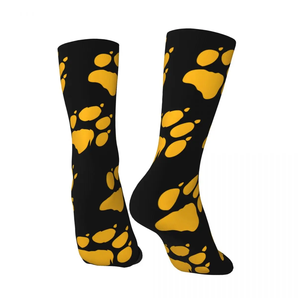 Happy Funny Men's compression Socks Jack Yellow Wolfskin Retro Harajuku Jack Wolfskin Hip Hop Novelty Pattern Crew Crazy Sock