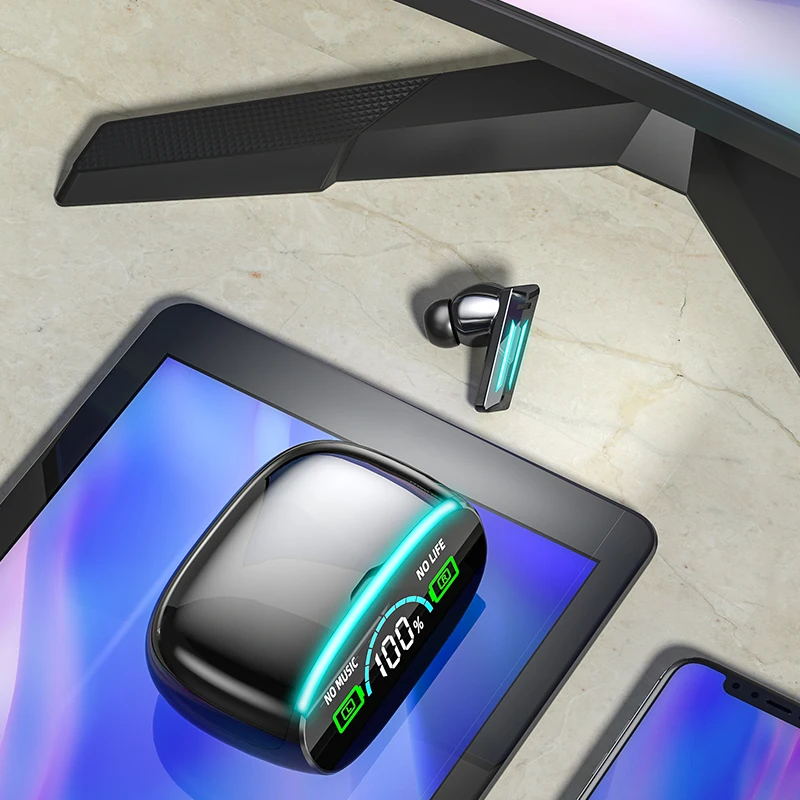 سماعات رأس رياضية مقاومة للماء مزودة بميكروفون ، زمن استجابة منخفض ، Tws داخل الأذن ، سماعات أذن بتحكم باللمس ، سماعة أذن للألعاب ، سماعة رأس ، تأخير منخفض