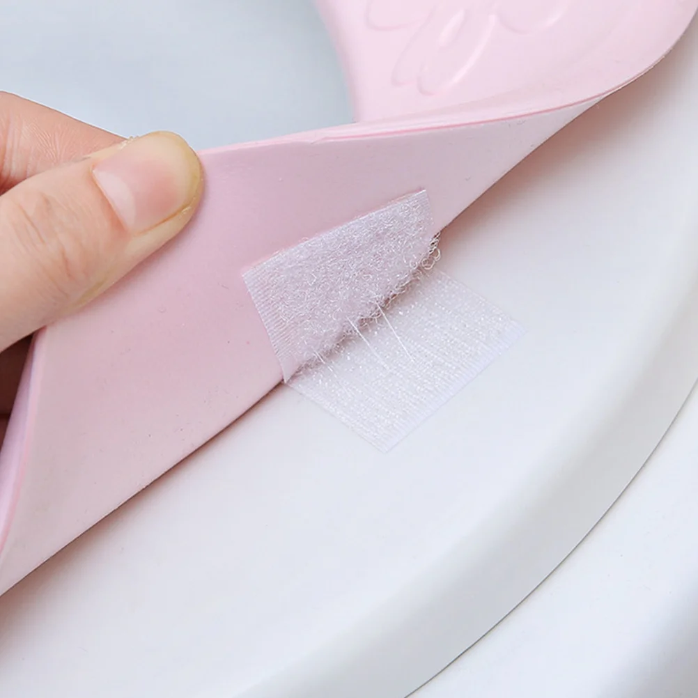 

3Pcs Waterproof Toilet Seat Cover Sticky Cushion Cold Insulation Four Seasons Universal Potty Seat Pad Pink
