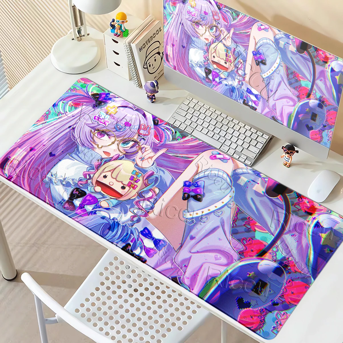 Pretty Style Needy Streamer Overload Mouse Pad Extended Mauspads HD Print Non-Slip Rubber Base Desk Mat Game Collectors Mousepad