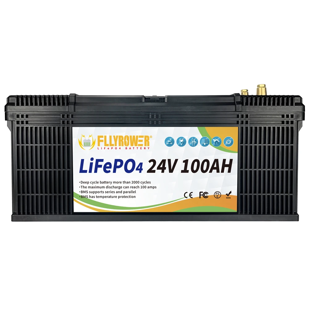 US/EU/Canada Stock LiFePO4 12v 24v 36v 48V100Ah Iron Phosphate Energy Battery Pack With BMS Supports Series And Parallel