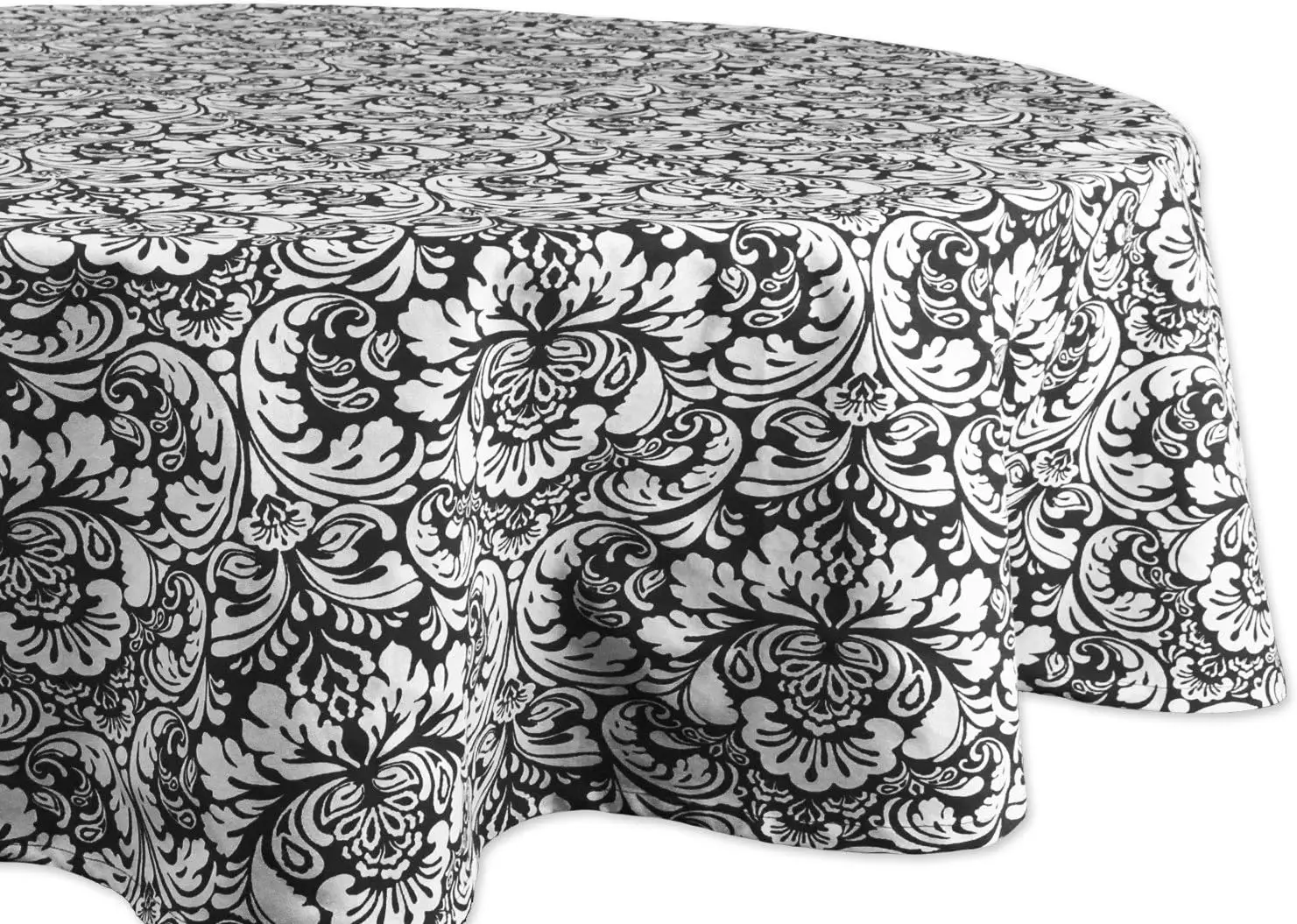 

Скатерть из дамасского хлопка, круглая, 70 дюймов, черная