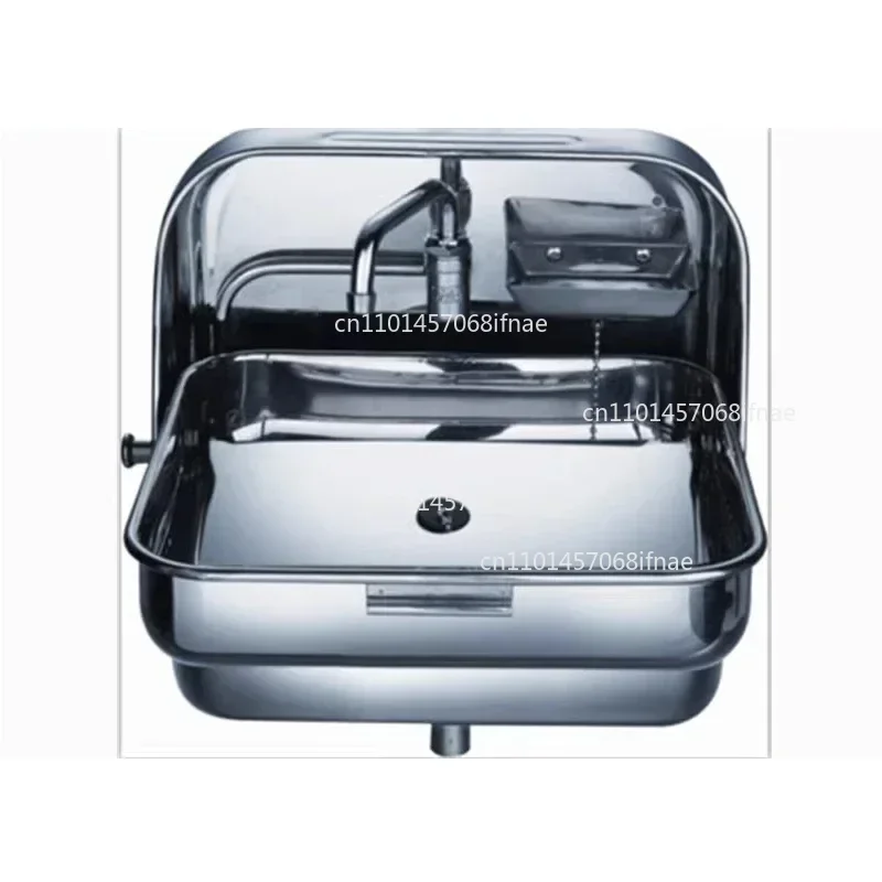 RV Hand Wash Basin Folding Sink Integrated Faucet Boat Yachts Van Camper Trailer Caravan Accessories RV Parts & Accessories