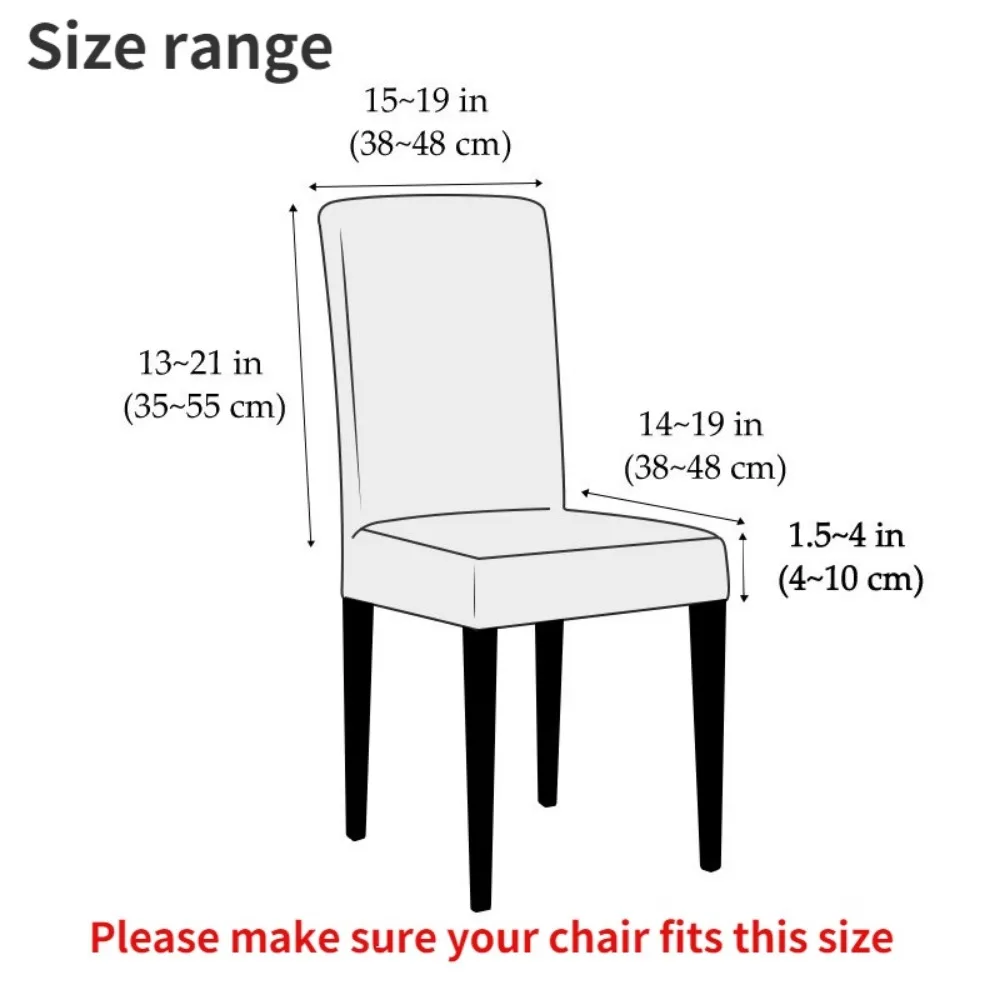 Thick Jacquard Chair Covers T-shaped pattern Chair Seat Case Elastic Dining Chair Protector Office Restaurant Universal Size