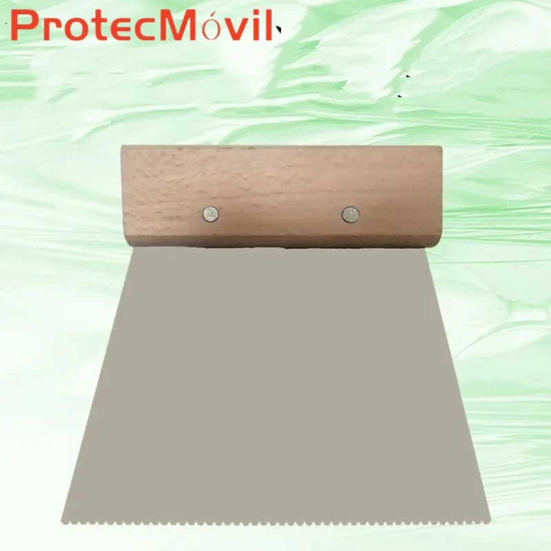 

15cm A2 Tooth Stainless Steel Glue Spreader - Wear-Resistant Tool for Fireproof Board/Aluminum Honeycomb Panel & Woodworking