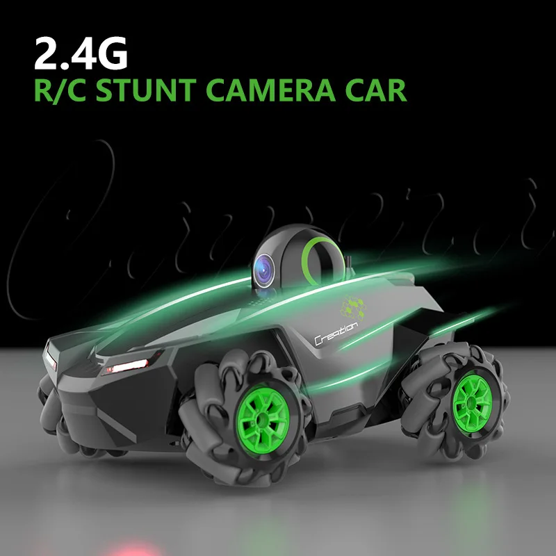 WIFI Real Time Transmition HD Camera High Speed RC Stunt Car 2.4G Multidirectional Driving Remote Control Drift Racing Car Toy