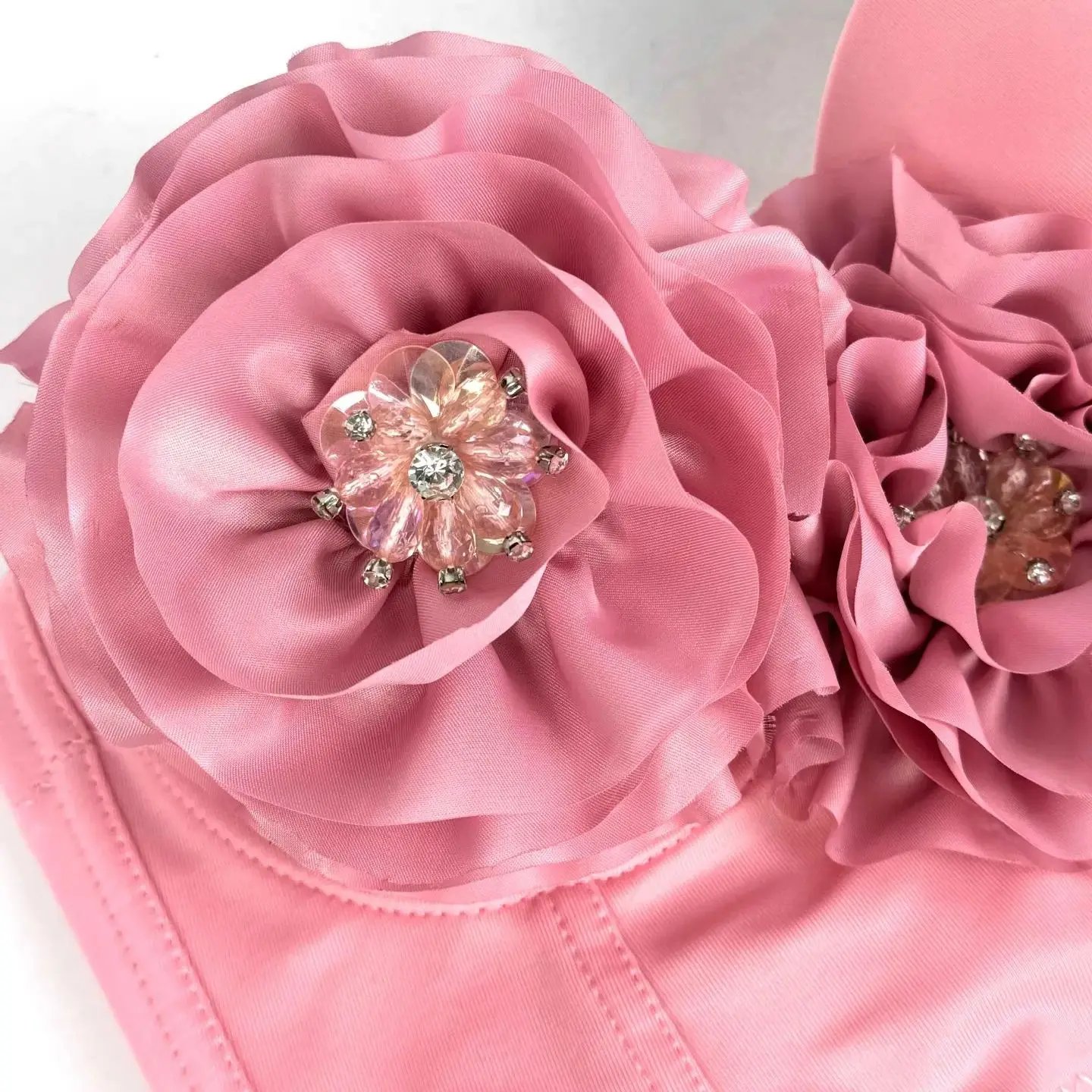 Summer European And American Floral Tassel Fishbone Corset For Women French Handmade Beaded Spicy Girl Battle Dress Inner Top