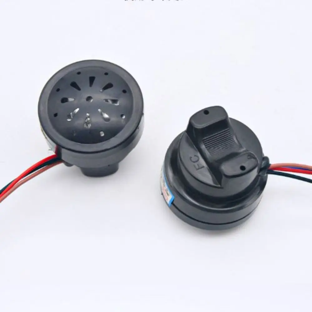 48V 60V Electric Car Horn Plastic Black 4Wires Steering Buzzer 2in1 with LED Tricycle Horn Electric Bike Accessories