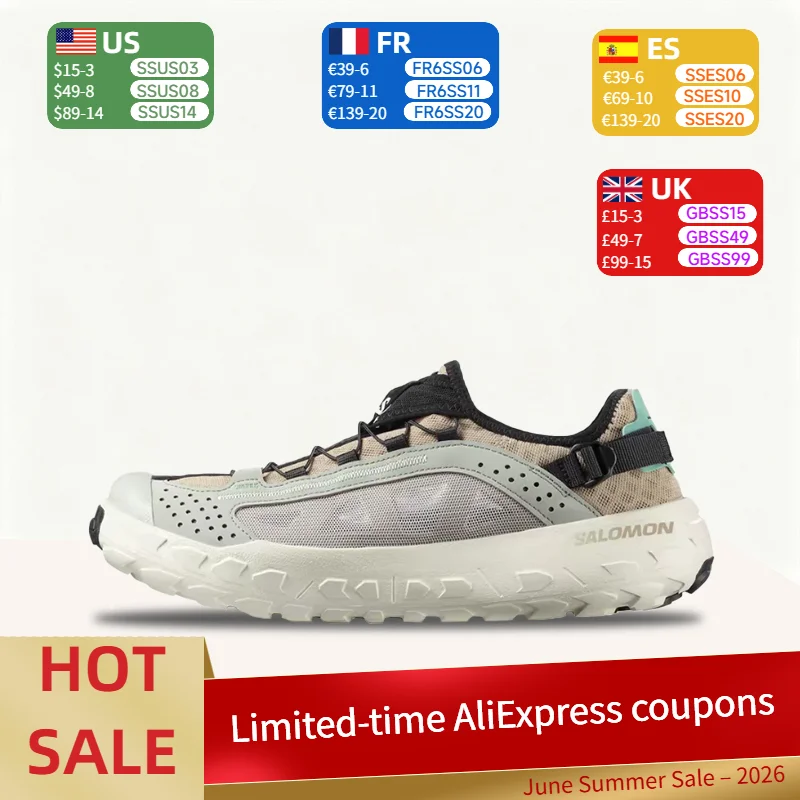 

Salomon SOLAMPHIBIAN Light-Duty Water-Resistant Amphibious Shoes: Stylish Low-Top Hiking Boots for Men, Shock-Absorbing 491078