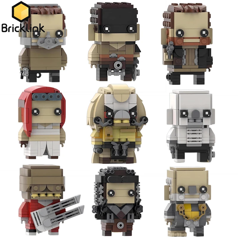 Bricklink Movie Mad Maxed Action Figures Feroza Immortan Joe War Boys Nux People eater Brickheadz Sets Building Blocks Kid Toys