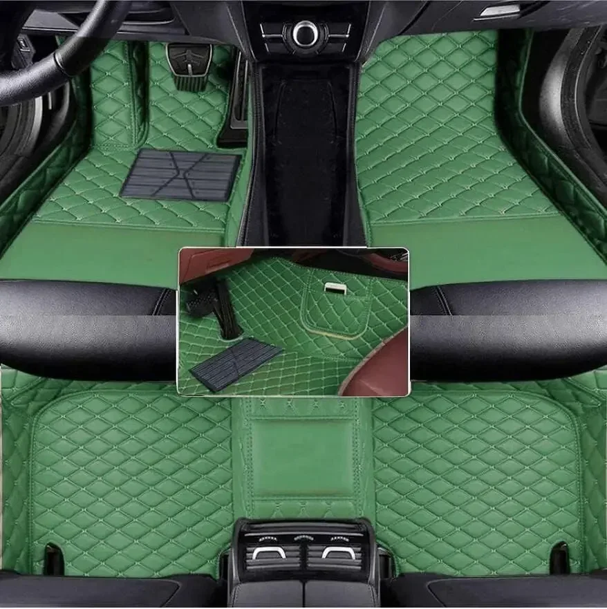 Full Set Customized Artificial Leather Car Floor Mat For BMW E46 1998 1999 2000 2001 2002 2003   Floor Mats for Cars