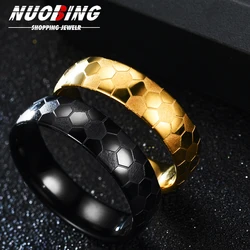 Personalized Customized Football Name Punk Men's and Women's Ring Stainless Steel Couple Party Anniversary Football Club Gift