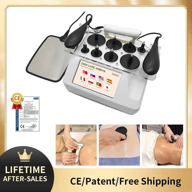 

Tecar Physiotherapy Diathermy 448khz Anti-aging Pain Relief Massage Machine Multilingual System RET CET JMD Spain Technology Spa