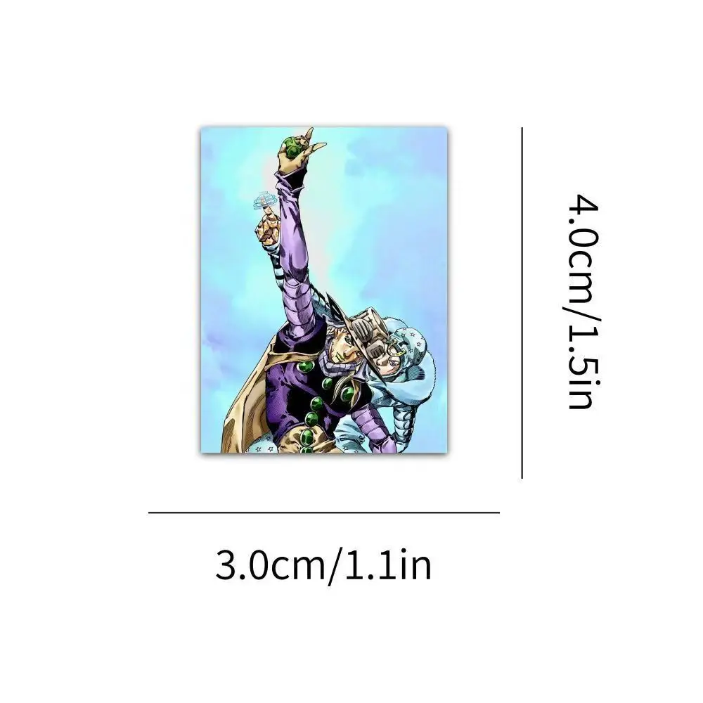 60Pcs JoJo Adventure Steel Ball Run Gyro Zeppeli Johnny Joestar Graffiti Stickers Phone Journaling Guitar DIY Decals Decor Props image 5