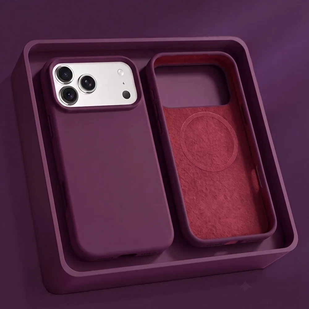 Luxury Matte Magnetic Phone Case For iPhone 18 17 Pro Max Liquid Silicone Cases For iPhone 16 15 14 13 Pro Max 18Pro 17Pro Cover