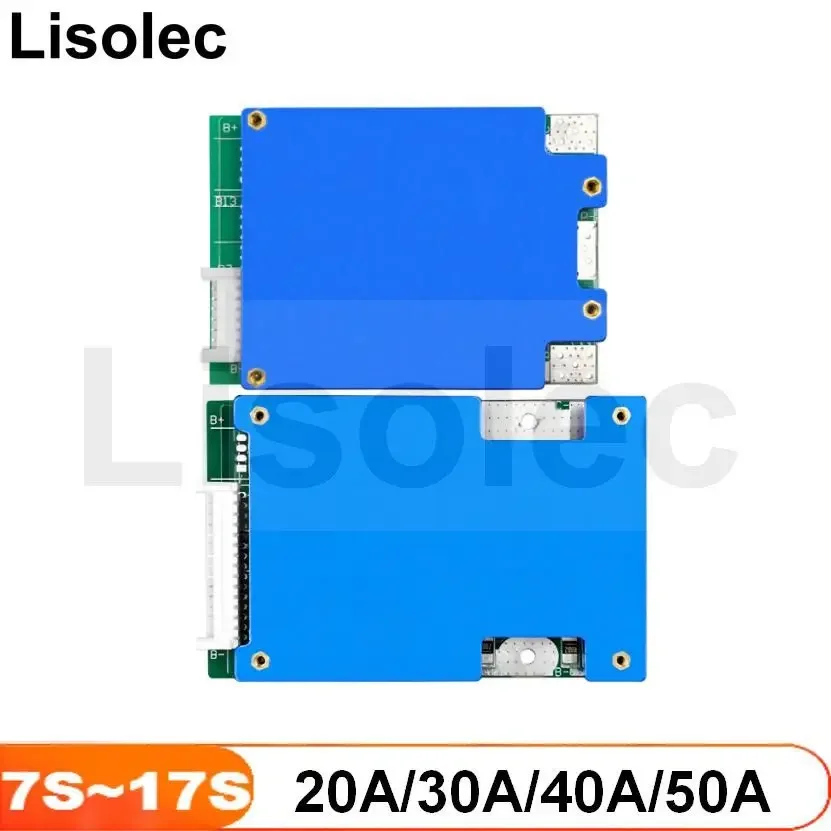 7S 10S 13S 14S 16S 17S dengan Keseimbangan BMS 24V 36V 48V 60V 21700 18650 Papan Perlindungan Pelepasan Muatan Baterai Lithium untuk Ebike