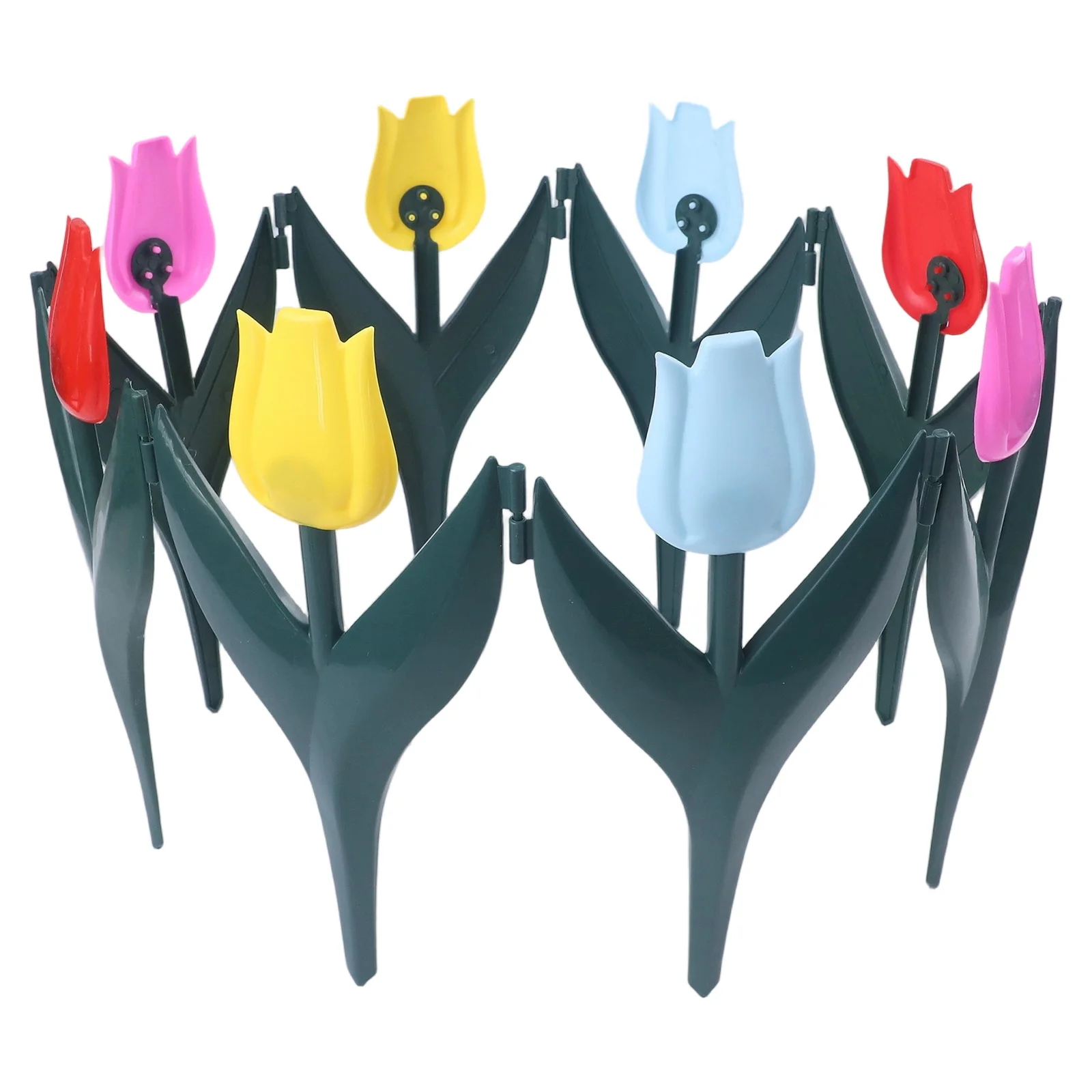

Outdoor Gardening Fence Vegetable Garden Fence Landscaping Projects Flexible Interlocking Tulip Design Built-in Stakes