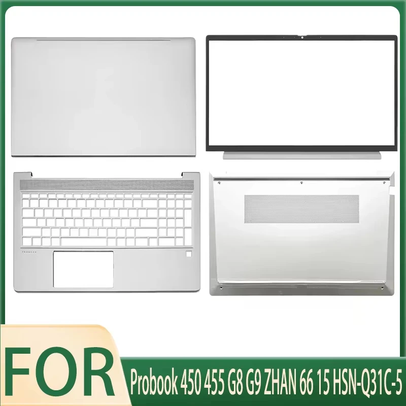 

New for Probook 450 455 G8 G9 ZHAN 66 15 HSN-Q31C-5 Laptop LCD Back Cover Front Bezel Top Palmrest Keyboard Case Bottom Case