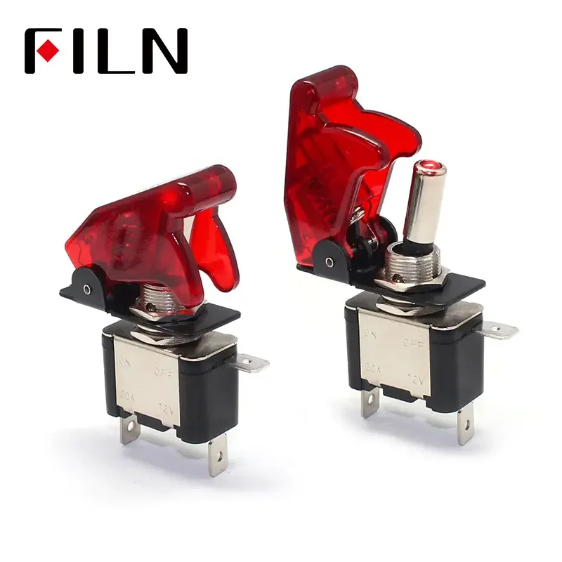 12V 20A Licht Kippschalter LKW Anhänger Zubehör LED Licht Zündungen Boost Marine Boot Racing Auto Schalter SPST Kippschalter – Detail 7