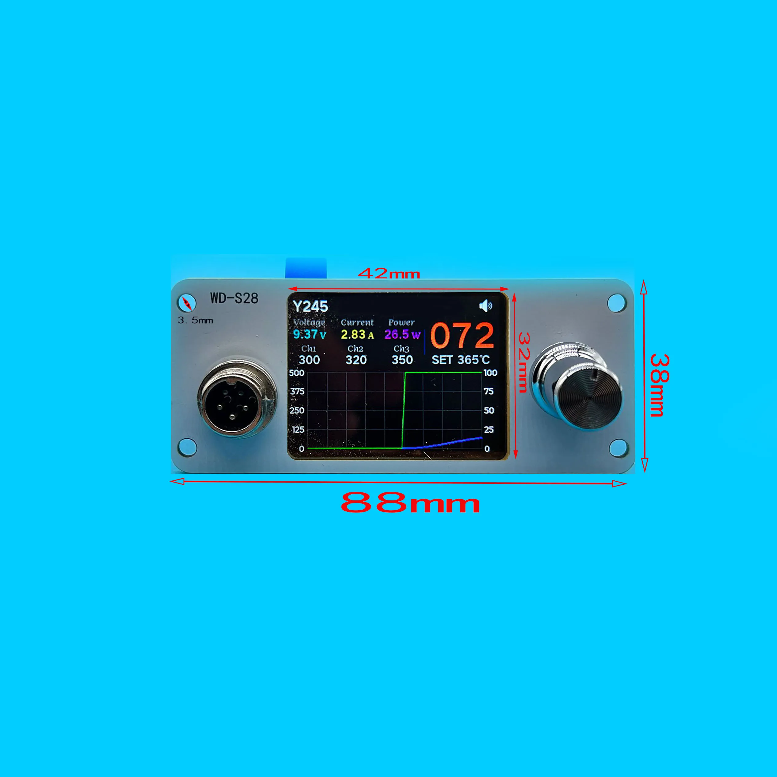 T12 C115 C245 C210 Control Board 2.62in OLED 4 display interfaces Electric Soldering Iron Soldering Station Controller DC 24V 8A