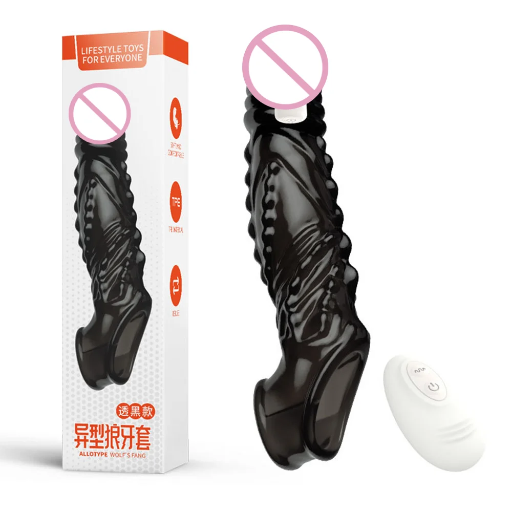 رصاصة هزاز حلقة واضحة خاتم الديك موسع قابلة لإعادة الاستخدام القضيب كم فائقة النعومة المكبر للأزواج تهتز دسار الجنس لعب الرجال #1