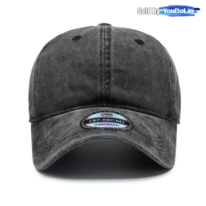 Four Seasons Simple Light Plate Solid Color Cotton Adjustable Baseball Cap Sun Hat Trucker Caps Dad Hats