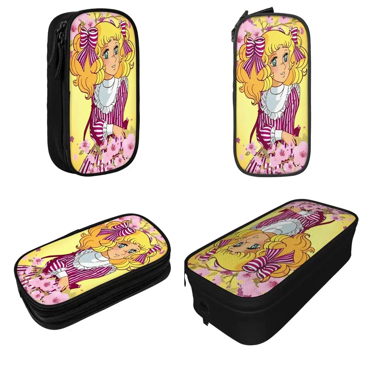 

Anime Candy Candy Pencil Case Lovely Cartoon Pen Bags Student Large Storage Students School Zipper Pencilcases