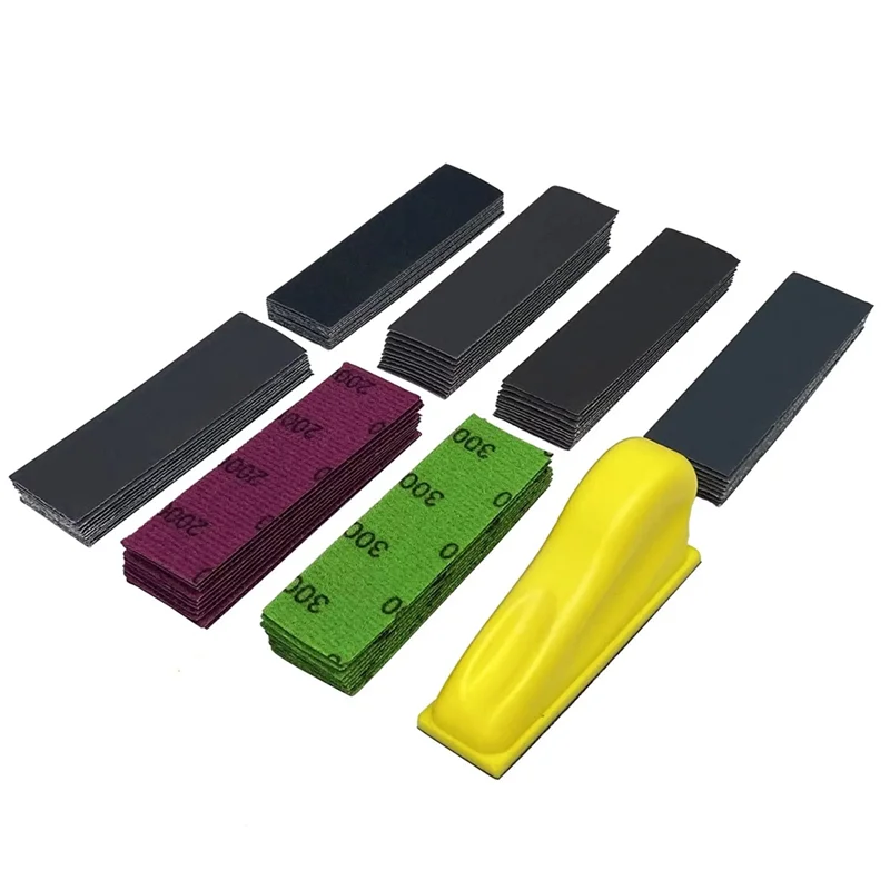 

【TODAY-ONLY!】 Sandpaper 3.5" X 1" Mini Sandpaper For Polishing Wood Artworks Cups Glasses Or Corner Of Table