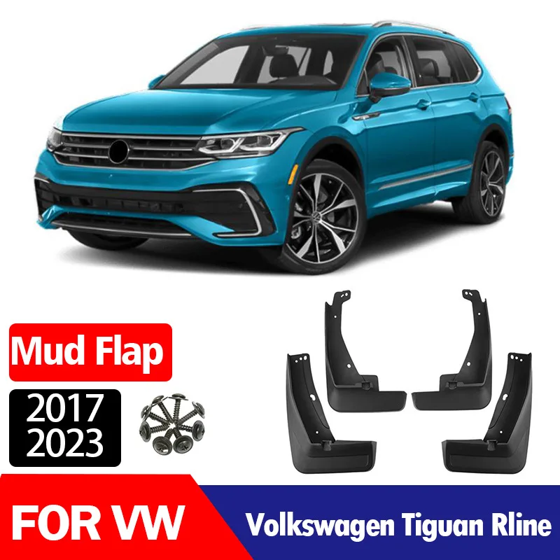 

For Volkswagen Tiguan Rline tire mudguard mudguard leather tile,Mudguard of automobile tire, mud proof and water
