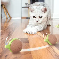 LMZOE  Smart Interactive Snail for Cats toys  Wicked Snail Electronic Motion-Activated Cat automatic toy