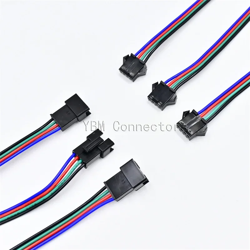 

LED Connector 2pin 3pin 4pin 5pin 6pin Male/Female JST SM 2 3 4 5 6Pin Plug Connector Wire Cable for Led Strip Light Lamp Driver