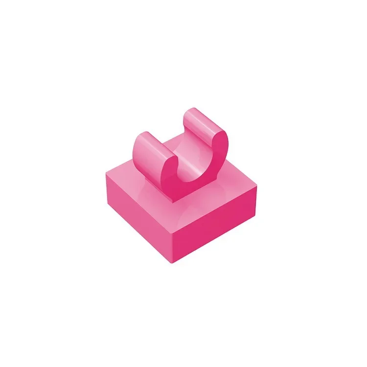 Gobricks GDS-818 Tile Special 1x1 mit Clip mit abgerundeten Kanten, kompatibel mit Lego 15712 2555 DIY-Lerngebäude