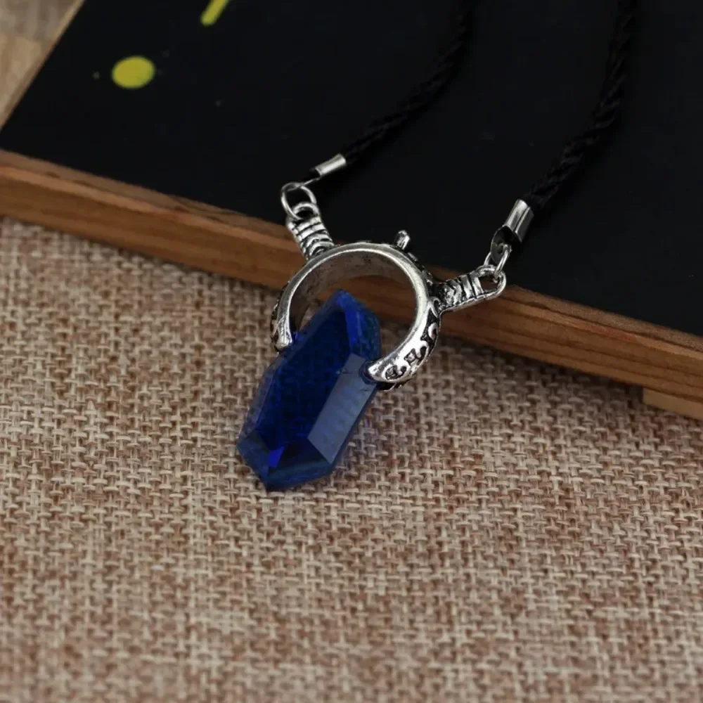 Fashion Anime Popular Game Peripheral Soul Stone Necklace Red Crystal Dante Pendant Men and Women Role-playingGiftPendantJewelry