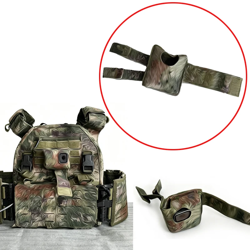 1PCS For GoPro/DJI OSMO NANO Tactical Action Camera Mount Pouch Molle Vest-Mounted Holster with Foldable Strap Waterproof Lining