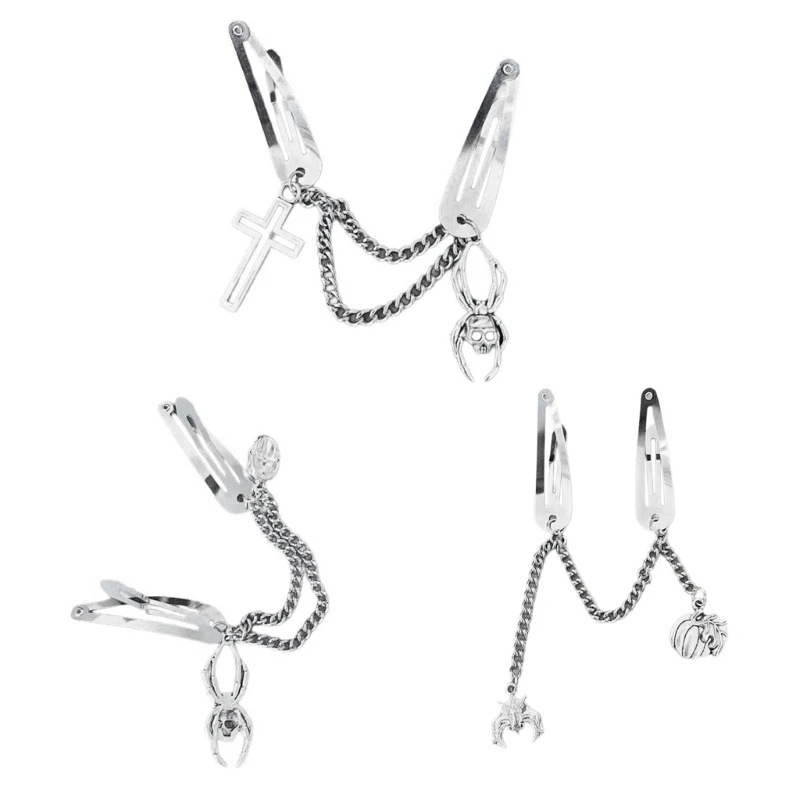 Jepit Rambut Sederhana Pin Rambut Silang Anti Karat 2000S Klip Samping Punk Jepit Rambut Tipis Dekorasi Rambut Tipis Hadiah