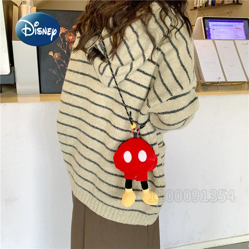 Disney Mickey New Mini Children's Bag 3D Cartoon Cute Children's Coin Purse Fashion Trend Mini Casual Shoulder Messenger Bag