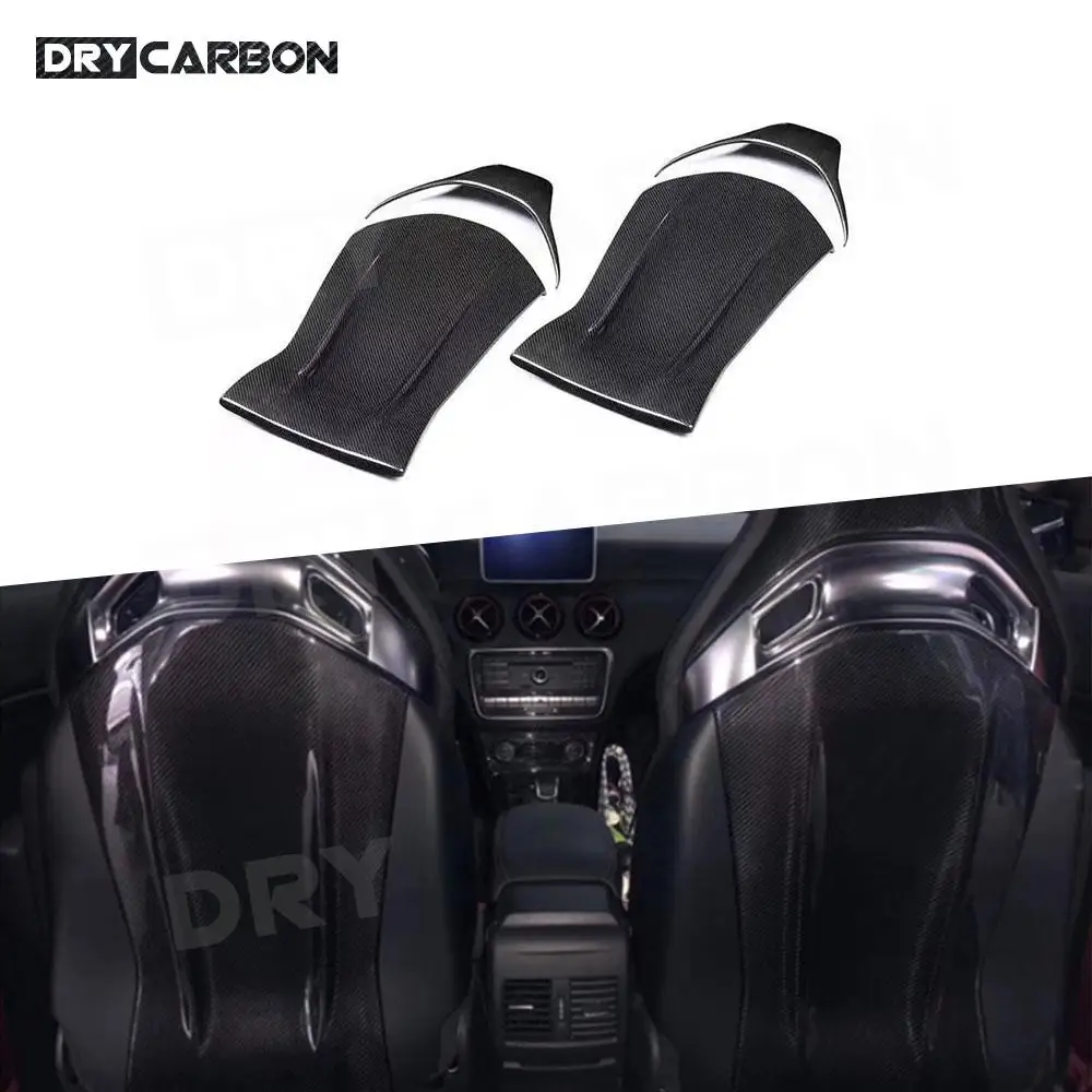 

Carbon Fiber Inner Seat Back Covers Trims for Mercedes Benz A Class W176 A250 A260 A45 AMG 2013-2019 Car Styling Body Kits