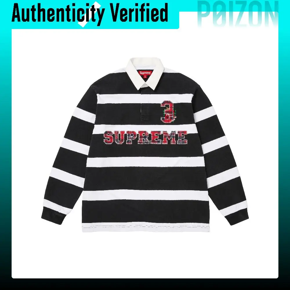 ウェア Supreme 25FW Stripe Rugby Supreme FW25 WEEK1 Stripe Rugby Jersey Unisex SUP-FW25-012