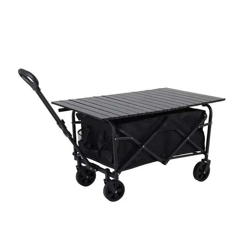 

Portable Folding Camper Four-wheel Multifunctional Outdoor Camping Trolley