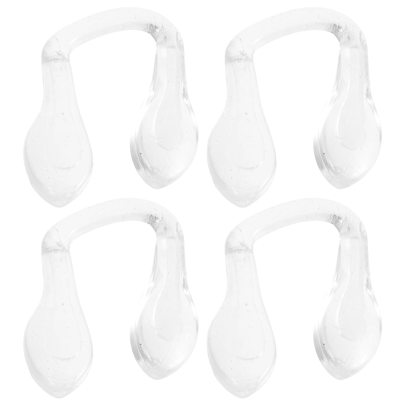 

4pcs Clear Integrated Nose Pads for Glasses Gentle Silicone Anti Slip Eyeglass Accessories Transparent Bridge Pad Replacement