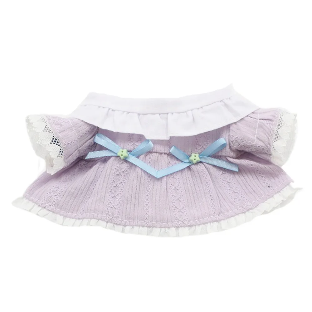 

Bow Skirt 20cm Cotton Doll Clothes Headscarf Lace Cotton Doll's Clothes Mini Outfit Plush Doll Clothes 20cm Cotton Doll