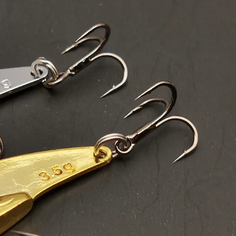 1Pcs 3.5g 5g Metal VIB Lures 3D Eyes vivid Vibrations Spoon Lure Fishing bait Bass Artificial Hard Bait Crankbait Tackle