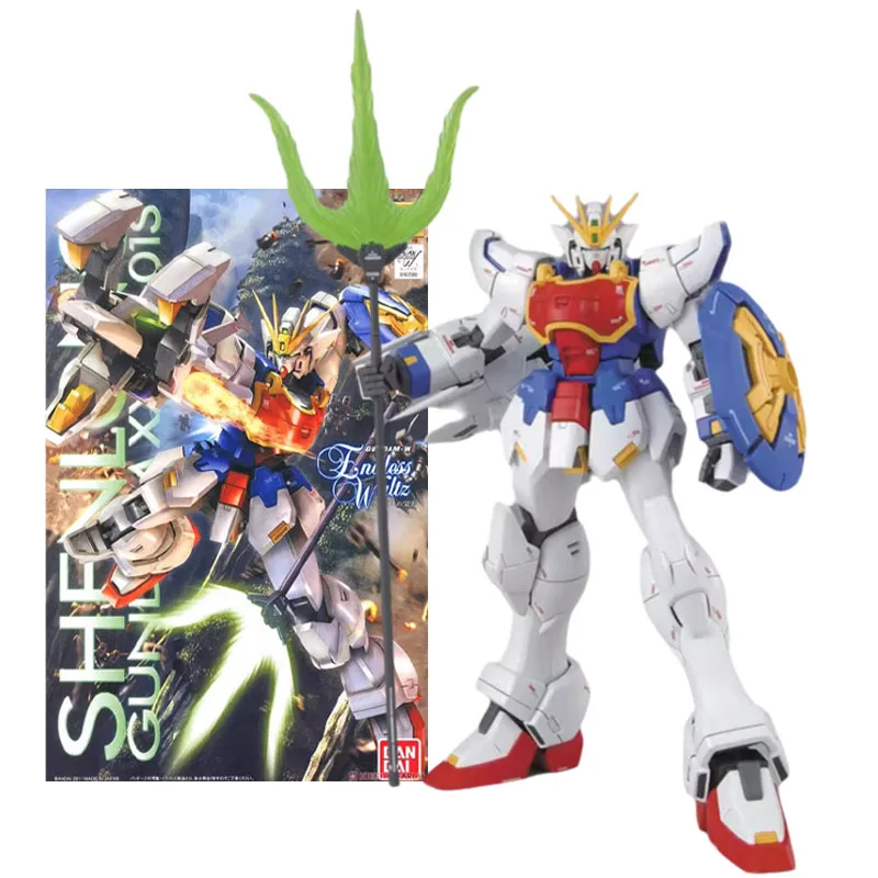 Bandai Genuine Figure Gundam Model Kit Anime Figures MG 1/100 XXXG-01S Shenlong Gundam Collection Gunpla Action Figure Kids Toys