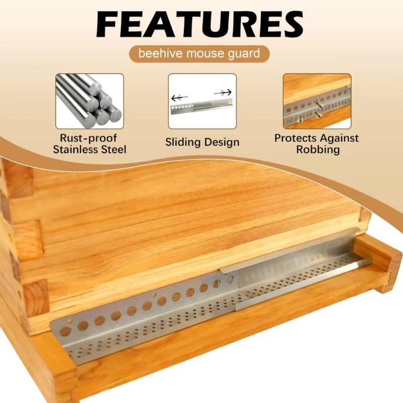 

Набор из 4 незапятнанных выдвижных защитных ограждений для мыши Nest для входа, защиты от взлома, управления вентиляцией и 87HA