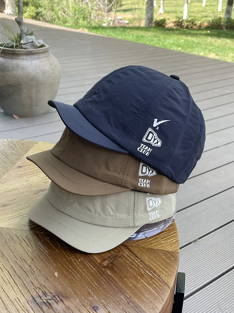 

Couple quick-drying thin hat short brim baseball cap men's breathable sun protection sun cap